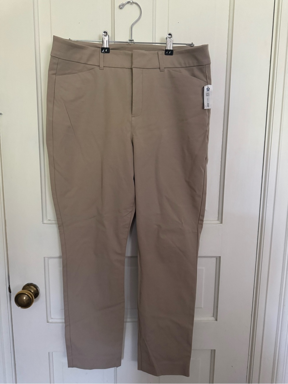 Women's Classic Straight Fit Pants in Khaki
